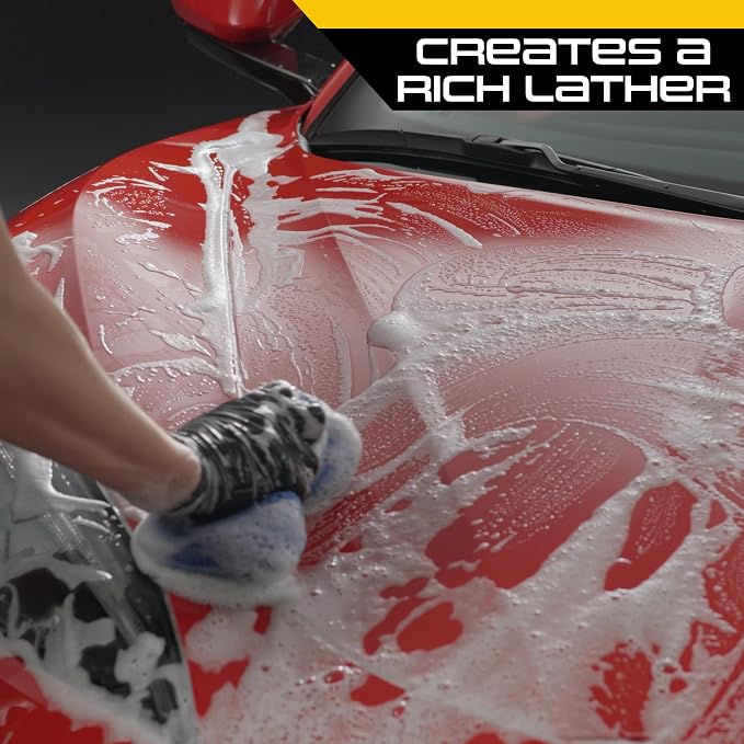 Car Wash and Carnauba Wax, 2-in-1 Car Cleaning Soap for Auto Detailing, Removes Tough Dirt and Leaves a Brilliant Shine (64 oz)