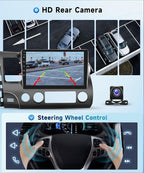 5GHz-WiFi 2G+64G Car Stereo for Honda Civic 2006 2007 2008 2009 2010 2011 with Wireless Carplay Android Auto, 10.1" Touchscreen Android 15 Car Radio Support Bluetooth EQ GPS USB AHD Backup Camera