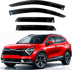 KPY Rain Guards Fit for 2023-2026 Kia Sportage, Out-Channel Window Visors Vent Wind Deflectors 4PC, Car Accessories for 23-26 Sportage