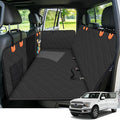 Dog Seat Cover for Full-Size Trucks & SUVs, 3-Section Hard Bottom, Waterproof & Nonslip Car Hammock for Large Dogs, Pet Truck Extender Cover, Spacious Space(+ 45%), Black