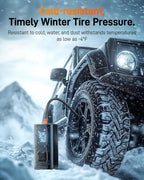 150PSI Heavy Duty Tire Inflator Portable Air Compressor,Double- cylinder 45LPM Fast Air Pump for Car Tires,3.5'' LED Display,20'' Hose,Air Compressor for Car,Pickup Truck,Bike