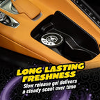 Galactic Scent Gel Can Air Freshener, Adjustable Car Air Freshener Gel With Touchless Vent Control For Cup Holder, Under Seat, Office And Home Use - 3 Pack