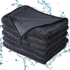 Shiny Wipes Shower Cleaning Cloth - 5 Pack 24 x 36 inch Ultra Absorbent Car Drying Towel, Shiny Wipes Drying Towel Microfiber Cleaning Cloth for Car, Bath & Househood