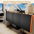 Dog Car Seat Cover for Back Seat, Back Seat Extender for Dogs 52 * 24.4in, Foldable in The Car, Hard PVC Panels Bottom Support to 330 lbs, for Cars/Mid-Size SUV/Small Truck
