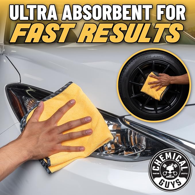 Miracle Dryer Microfiber Drying Towel 2 Pack (36" x 25") - Super Absorbent and Scratch-Free Drying for Cars, Trucks, and SUVs (MIC72102)