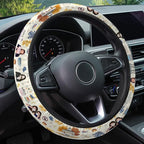 Mom Daughter Diaries Steering Wheel Cover, Non Slip Polyester Car Wheel Protector for Car SUV Truck, Universal 15 Inch