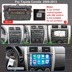 Upgrade Android Car Radio Stereo for Toyota Corolla 2009 2010 2011 2012 2013, 8 Inch Touch Screen Head Unit with Wireless Carplay Android Auto GPS Navigation FM Bluetooth 5G WiFi SWC HD Backup Camera