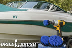 Kayak - Canoe - Yacht - Raft - - Boat Accessories - Fiberglass - Hull Cleaner - Cleaning Supplies - Pond Scum, Oil Residue, Weeds, Barnacles, Oxidation - Spin Brush Kit