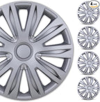 4-Pack 16 Inches Wheel Rim Cover Hubcaps,Redesign Fashion Style Replacement Hubcaps,Car Truck SUV Hub Accessories, Silver