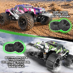 1:18 All Terrain RC Car for Adults & Boys (HS18-05), 4WD Off-Road RC Truck High Speed Fast 40+ KPH, 4X4 Waterproof Remote Control Car with 2 Rechargeable Batteries