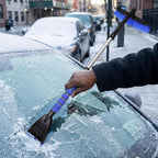 Snow Brush and Ice Scrapers for Car Windshield, 360° Pivoting Brush Head Detachable Snow Scrapers with Ergonomic Foam Grip;36inch Extendable Snow Brushs for SUV and truck SUV,Blue,Car Accessories