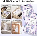 20 Pack Lavender Scented Sachets - Drawer & Closet Air Freshener Bags, Natural Odor Eliminator for Car, Home, Bedroom, Office & Travel