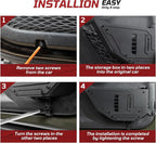 Metal Front Door Storage Pockets for Jeep Wrangler JK JKU（2007-2017）, Sturdy Door Organizer Box Pockets Insert Accessories for Replace Sagging Nets -2 PCS