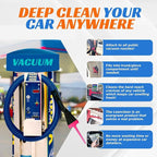 Vacuum Detail Attachment Tool | All-in-One Deepcleaning Crevice Cleaner/ Ice Scraper | The Best Car Accessories & Essentials | Wet & Dry Car Detailing Kit | Truck, Auto, & RV Cleaning Supplies (Red)