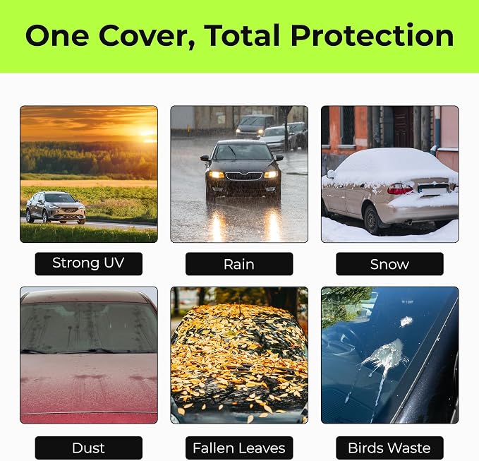 Hail Protector Car Cover for Infiniti QX80 (2011-2026),Hail Car Cover Thickened Anti-Hail Half Protection,Waterproof All Weather,Sun-Resistant Scratchproof ze42