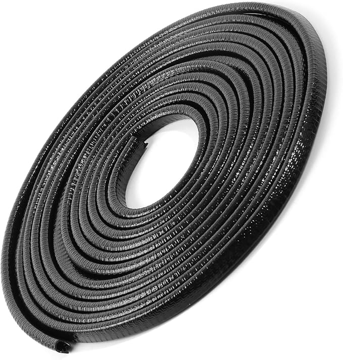 19.7Ft(6M) Car Door Edge Guards Black, U-Shape Molding Trim Rubber Edge Strip Seal Protector,Easy to Cut No Need Adhesive Fit for Most Vehicles