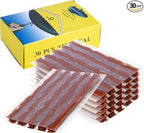 30 PCS Tire Plugs Heavy Duty, 4" X 0.24" Tire Repair Plugs, Rubber Tires Plug, Tires Repair Strings for Tubeless Puncture Car, RV, SUV, ATV, Motorcycle, Truck,Tractor (Brown)