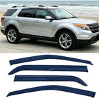 Tape On Window Visors Rain Guards for 2011-2019 Ford Explorer,Window Vent Wind Shades Deflectors Shield for 11-19 Explorer,Car Accessories 94293 4-Pieces Set