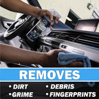 Total Interior Cleaner & Protectant – Interior Cleaner, Cleans & Protects Leather, Vinyl, Plastic, Rubber, Glass with a Streak-Free Finish — 16 Fl Oz (Pack of 2)