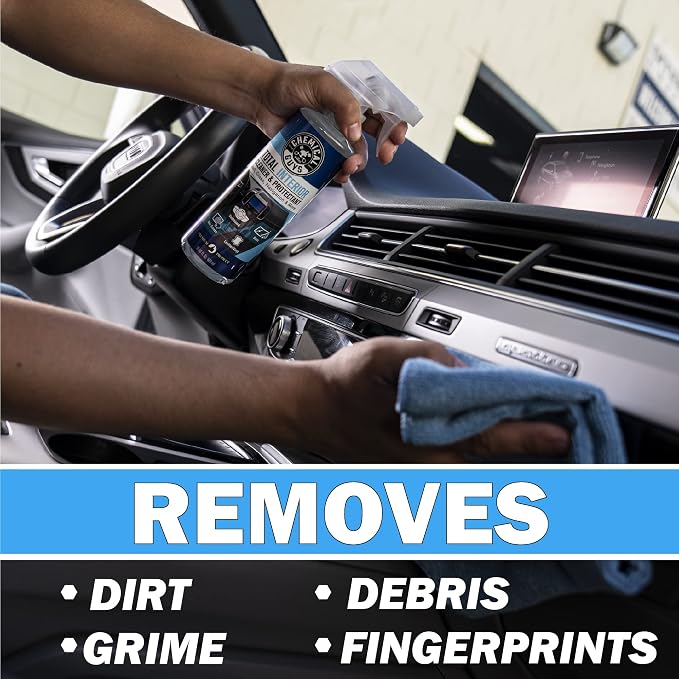 Total Interior Cleaner & Protectant – Interior Cleaner, Cleans & Protects Leather, Vinyl, Plastic, Rubber, Glass with a Streak-Free Finish — 16 Fl Oz (Pack of 2)