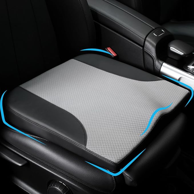 Car Seat Cushion, Car Seat Cushions for Long Driving | Comfortable Memory Foam Driver Seat Cushion, Automotive Seat Cushions, Butt Pillow for Car,Truck, Office Chair, B&G