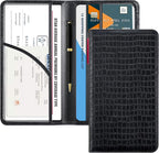 CoBak Car Registration and Insurance Holder - Vehicle Glove Box Car Organizer,Auto Truck Comparment Accessories Case with Magnetic Closure for Driver License,Cards