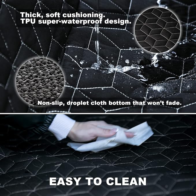 SUV Cargo Liner for Dogs,100% Waterproof Pet Trunk Car Seat Cover Mat with Bumper Flap Protector,Dog Protect Auto Carpet, Heavy Durable Pet Car Seat Protector for SUV CRV RAV4 Q5 CX5