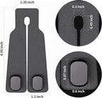 BiYiQi Headrest Hooks for Car, Seat Back Storage Hook Leather Alloy Car Purse Hook, Car Seat Storage Hanger, Car Hooks for Purses, Bags, Handbags,(2 Pack),Gray