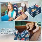 2 Pack Car Seat Towel Covers Athletic Running Towel Performance Microfiber Post Workout Sweat Washable Cover Non Slip for Seat Outdoor Sport (National Park)