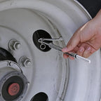 2016-A Tire Gauge, Dual Head, Pencil, 10-120 psi, includues Valve Extensions