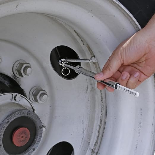 2016-A Tire Gauge, Dual Head, Pencil, 10-120 psi, includues Valve Extensions