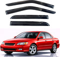 KPY Rain Guards Fit for 1998-2002 Honda Accord, Out-Channel Window Visors Vent Wind Deflectors 4PC, Car Accessories for 98-02 Accord (Sedan Only)