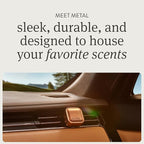 Drift Metal Vent Clip 3x Refills - Car Air Freshener - Scent Diffuser for Car - Metal Odor Eliminator - Amber