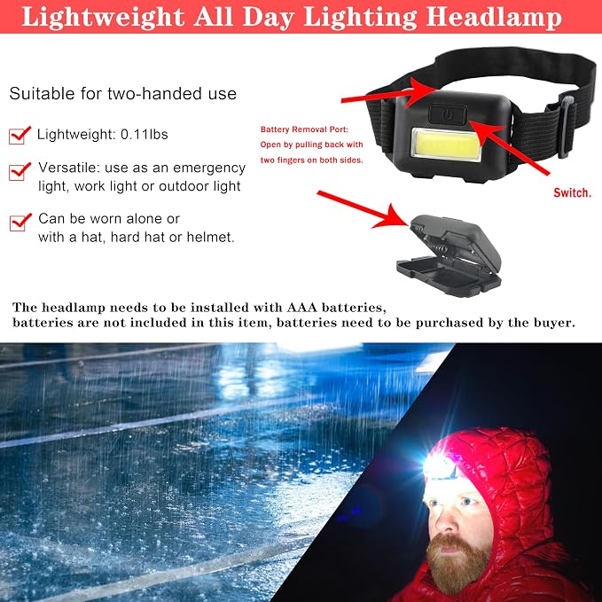 Car Roadside Emergency Kit, with Jumper Cables Headlamp Car Safety Kits | Car Emergency Kit with Tow Rope Folding Shovel, Safety Hammer Etc. Emergency Roadside Kit for Car Gifts for New Drivers