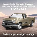 Windshield Sunshade Compatible for Chevrolet Silverado/GMC Sierra 1500 2500 3500 2500HD 1999-2004 2005 2006, Sun Visor for Front Window Sun Shade Cover, UV Heat Protector, Car Accessories
