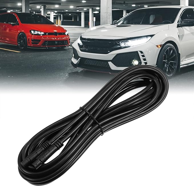 Car Rearview Camera 8 Pin 16.40ft 500cm Backup Camera Extension Cable Dash Camera Cord Wires PVC