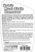Rust Stain Remover Spray - Instantly Dissolve Corrosion Stains on Fiberglass, Vinyl, Fabric, Metal & Painted Surfaces - Also Removes Sprinkler Stains - 22 Ounces (089222SS)