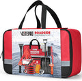 Roadside Emergency Car Kit for Vehicles, Car First Aid Kit Emergency Kit with Jumper Cables, Snow Shovel, Tow Strap, Car Safety Kits, Road Trip Assistance for Men, Women, New Driver Gifts