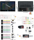 Single Din Car Stereo Wireless Apple Carplay Android Auto Radio, 10.1" Car Play Touch Screen, Bluetooth 5.3 Car Audio Receiver, 4.2 Channel 240W, Subwoofers, Backup Camera, Navigation, FM/AM, SWC