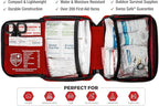 2-in-1 First Aid Kit for Car, Travel & Home, Businesses - Bonus Mini Kit for Medical Emergency Aid, Survival, Camping - 200 Pcs, Medium FAK