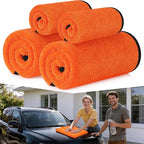 4 Pack Twisted Loop Car Drying Towel, Microfiber Towels for Cars 24"x36", Reusable Shammy Quick Dry Cloth for Carwash, for Auto, Boat, RV, Garage & Home