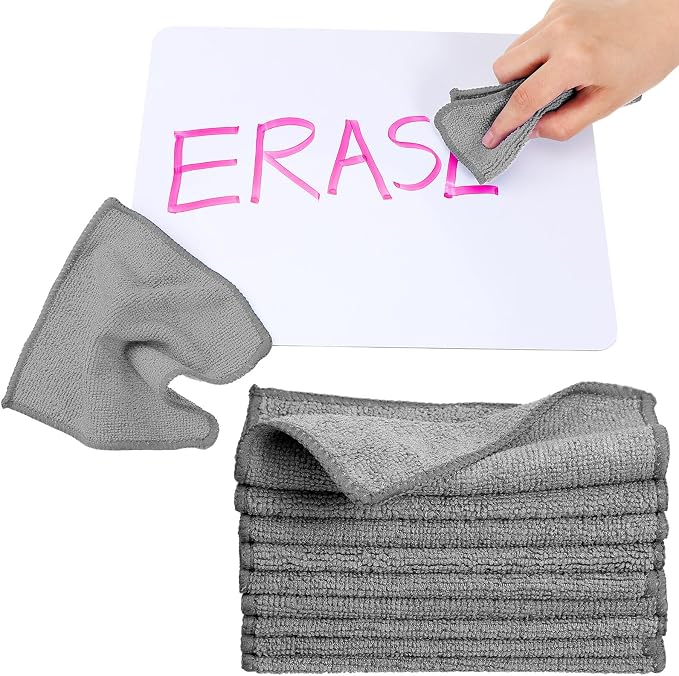 Cleaning Cloth Dry Erase Cloth Cleaning Rags Reasonable Kitchen Towels Microfiber Towels Cars Wash(6 x 6 Inch,Gray,30 Pcs)