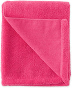 Pet Grooming Microfiber Towel, Embroidered Collection, X-Large,41x23.5, Raspberry Sorbet