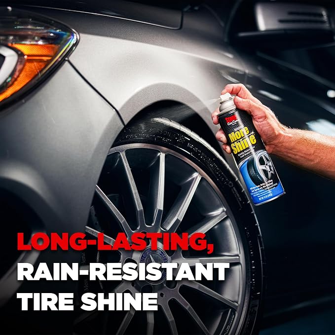 91044-4PK Original More Shine Tire Shine Spray – Tire Dressing Restores Deep Matte Black Finish with Long-Lasting Rain-Resistant Protection, Dry-to-Touch – 12 oz (Pack of 4)