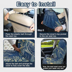 Car Seat Towel Cover 2 Pack for Front Seats, Sweat Absorbent Car Seat Protector with Non-Slip Backing, Waterproof Towel Car Seat Covers for Runners, Gym, Swimming, Beach, Vintage Sea Turtle