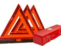 Roadside Emergency Reflective Warning Triangles with Carrying Case, DOT Approved, Weighted Base, 3 Pack, F3TK