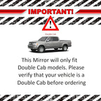 Passenger Side Mirror Assembly Electric Adjustment Non-Heated No Memory Chrome Compatible with 2003-2006 Toyota Tundra Crew Cab TO1321228