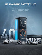 L4 Cordless Tire Inflator Portable Air Compressor, 150PSI Portable Air Pump for Car Tires, Battery Electric Tire Pump with Pressure Gauge, Ultra-Fast Inflation for Cars,Motorcycles,Bikes,Balls