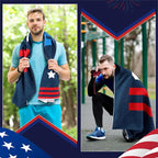 2 Pack Car Seat Towel Covers Athletic Running Towel Performance Microfiber Post Workout Sweat Washable Cover Non Slip for Seat Outdoor Sport (USA)