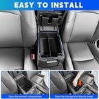 Center Console Organizer Tray Fits for 2010-2024 Toyota 4Runner Armrest Storage Box Compatible with 4Runner Interior Accessories (Center Console)